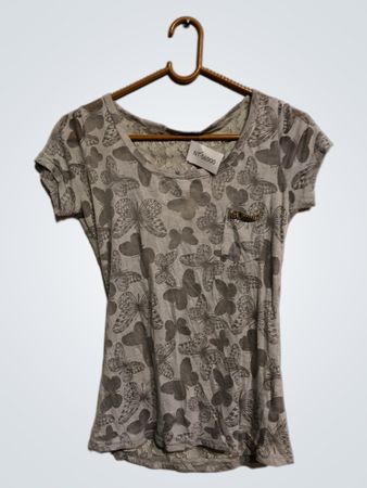 Gray Butterfly T-Shirt