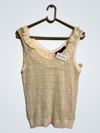 Vero Moda Cream Knit Tank Top