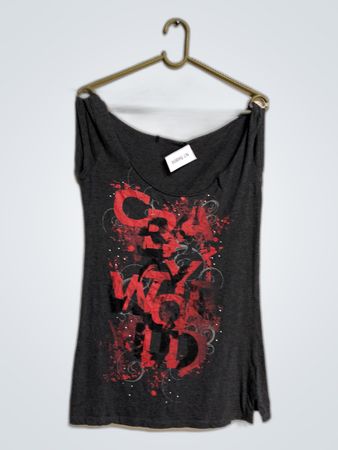 Miss Sixty Gray Graphic T-Shirt