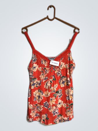 Floral Red Top