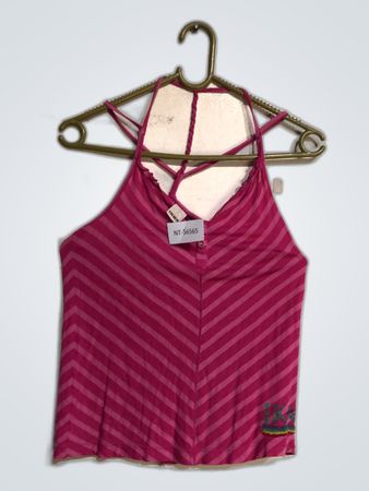 IKKS Pink Striped Tank Top