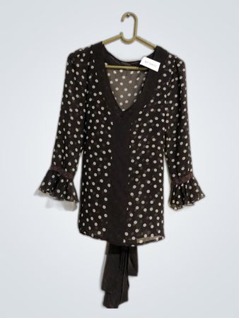 Black Polka Dot Blouse