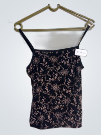 Black Floral Camisole