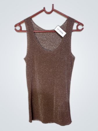 Brown Sleeveless Top
