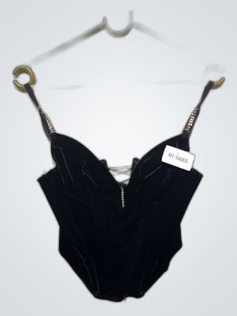Black Velvet Bodysuit