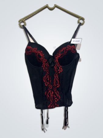 Unbranded Black Lace Bustier Top