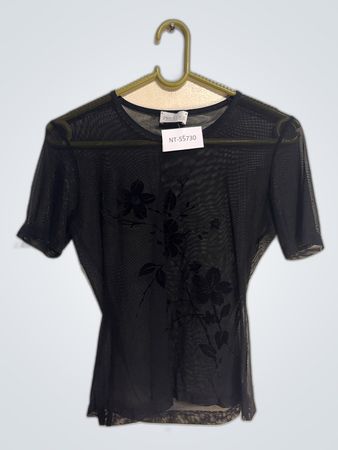 Prestige Black Mesh Women's Top