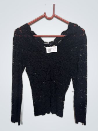 Jade & me Black Lace Top