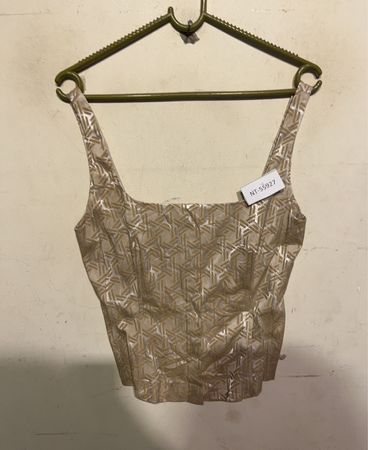 Gold Patterned Top