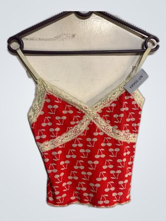 Red Cherry Pattern Camisole