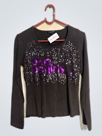 Wewell Classic Long Sleeve Sequined Top