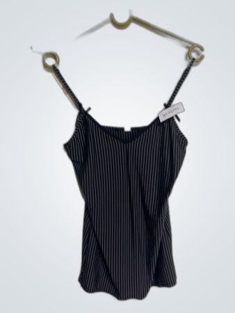 Black and White Striped Tank Top