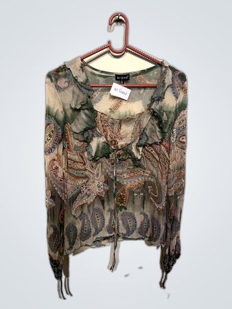 Grape Paisley Blouse