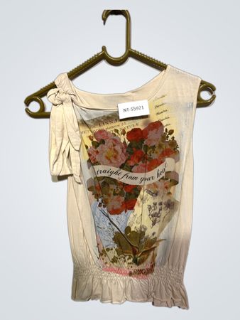 White Floral Blouse