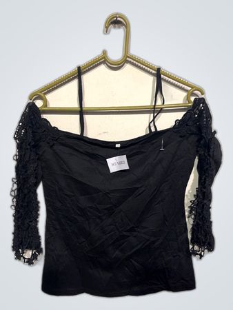 Black Off-The-Shoulder Top