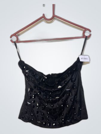 Boux Avenue Black Embellished Top