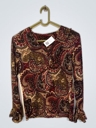 Blouse with Paisley Pattern