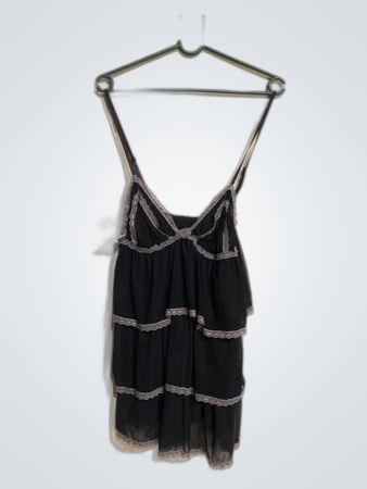 Black Camisole with Lace Trim