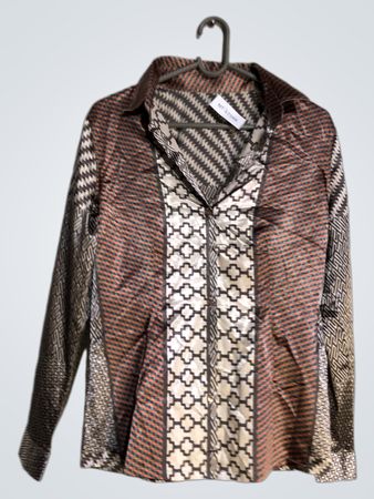 Shirt with Mixed Patterns