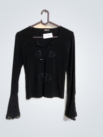 MC Black Long-Sleeve Top