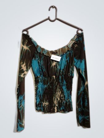 Vizi Tie-Dye Off-The-Shoulder Top