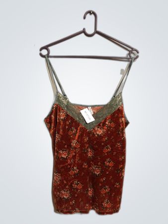 Ovs Floral Velour Top