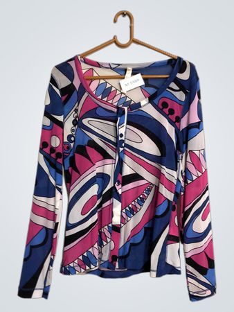 Blouse with Abstract Pattern