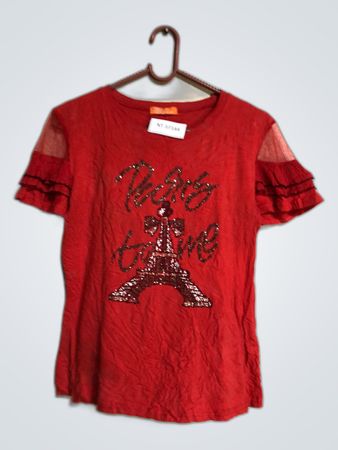 Paris Eiffel Tower Red T-Shirt