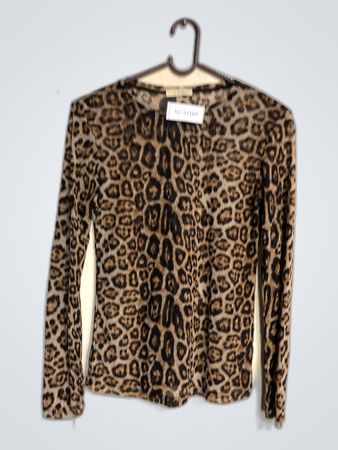 Leopard Print Long Sleeve Top