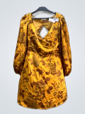 Glamorous Yellow Floral Dress