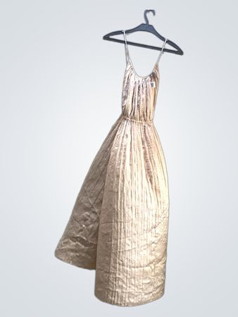 Faith Vintage Pleated Maxi Dress