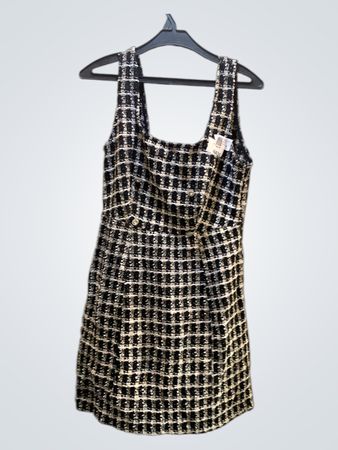 Black and White Plaid Dress