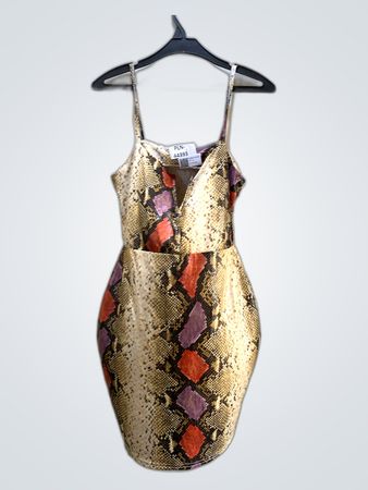 Snake Print Bodycon Dress