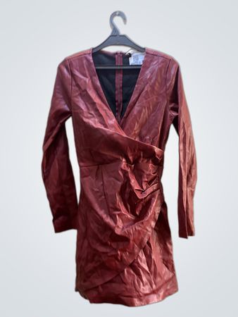 Red Leather Dress