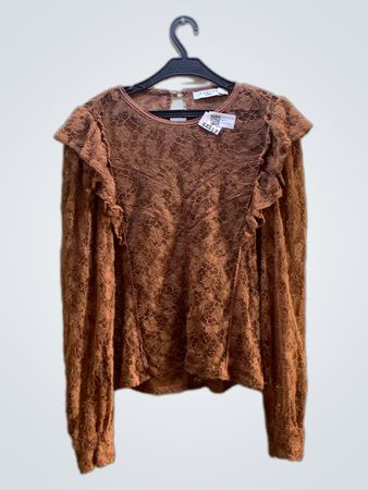 Brown Lace Blouse
