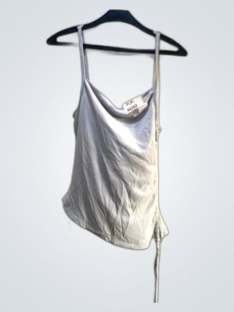 Unbranded Light Gray Satin Cami Top