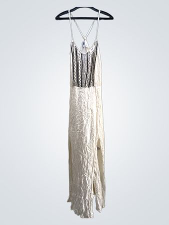 Evl & Odo Beaded Spaghetti Strap Maxi Dress
