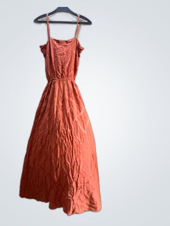 PeekaBoo Terracotta Maxi Slip Dress