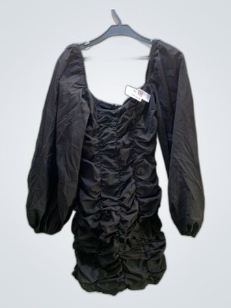Black Ruched Dress