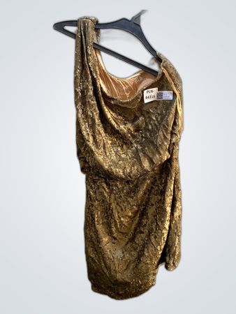 Gold Sequined Dress