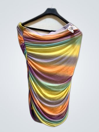 Multicolored Ruched Top
