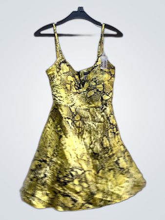 Terranova Yellow Snake Print Dress
