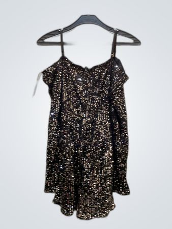 Black Sequined Dress