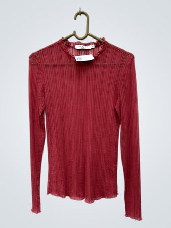 Costes Red Long-Sleeve Top