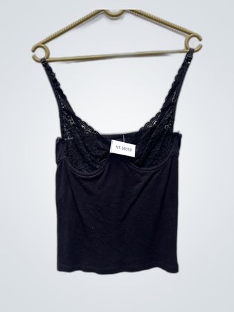 Black Lace Trim Camisole