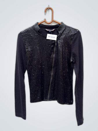 B-KARU Women's Sequined Long Sleeve Top