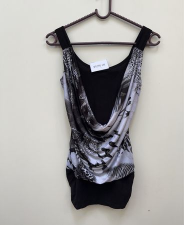 Just Devive Black and White Leotard