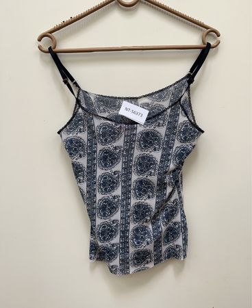 Blue Paisley Pattern Top