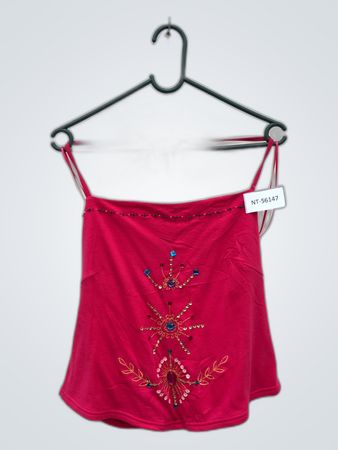 Red Herring Embellished Pink Top