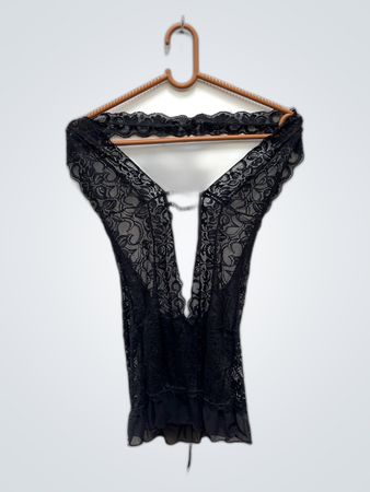 Ann Summers Black Lace Plunge Bralette